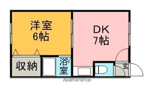 パレスエスカール【1階】の間取り