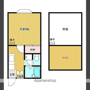 ドリームパレス由良【2F号室】の間取り