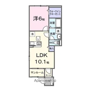 ビラ・アンダンテ【1階】の間取り