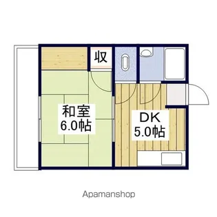佐伯ハイツ【1階】の間取り