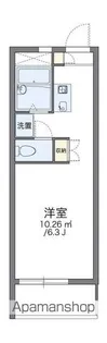 レオパレスグリーンハイツB【2階】の間取り