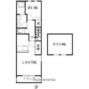 L'S COURT【2階】の間取り
