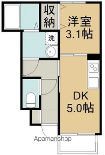 コンフォール萩野町Ⅱ【1階】の間取り