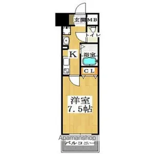 メゾン・デ・ノムラ島之内【12階】の間取り