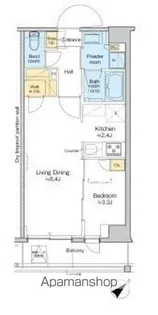 プラウドフラット墨田曳舟ディアージュ【2階】の間取り