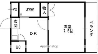 M’プラザ西三荘駅前【5階】の間取り