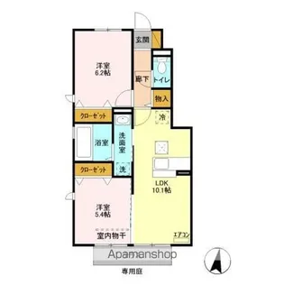 カモミール B【1階】の間取り