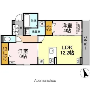 フレッチェ・ボスコVIII【3階】の間取り