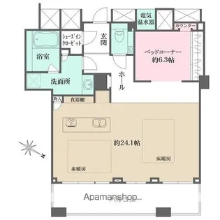 ザ・タワー大阪【46階】の間取り