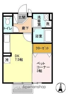 APーAKⅠ【1階】の間取り