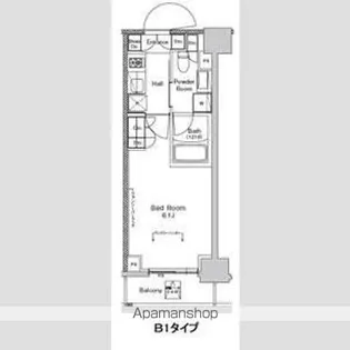 プラウドフラット門前仲町Ⅴ【10階】の間取り