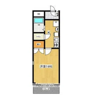 HANAMIZUKI四軒家【3階】の間取り