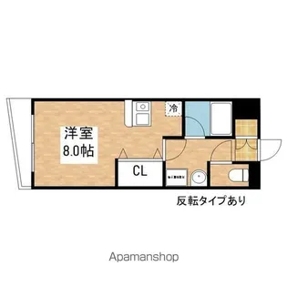 ラシュレ筒井【1階】の間取り