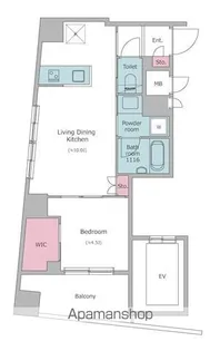 クレヴィアリグゼ西巣鴨【3階】の間取り