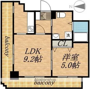 ジュエルタワー【15階】の間取り