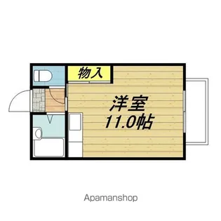コーポフルーツ館【オレンジ号室】の間取り
