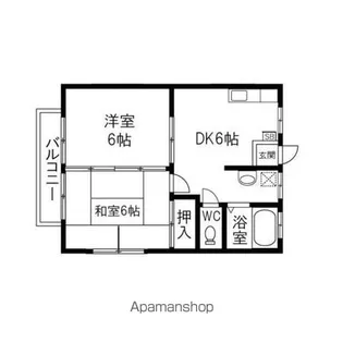 ハイツSKⅡ【201号室】の間取り