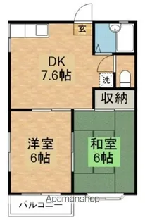 アーバンハイツ【2階】の間取り