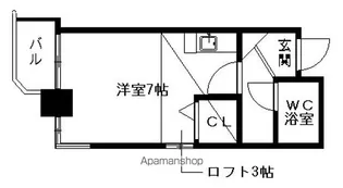 オパス南5条【403号室】の間取り