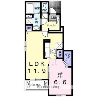 フリーダムⅠ【1階】の間取り