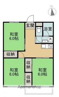 スターハイツ臨海B棟【405号室】の間取り