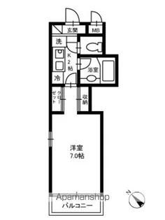 ミリアビタ海神【3階】の間取り