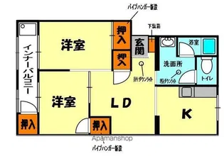 カルムイン香里園【2階】の間取り