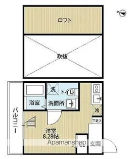 K&Y港【2階】の間取り