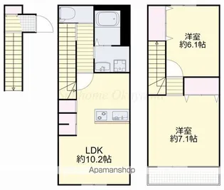 メゾンNN棟【203号室】の間取り