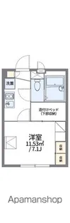 レオパレスフービエール【1階】の間取り