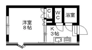 ウエストサイドハイツ2【1階】の間取り