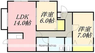 コーポ純 しのり2【101号室】の間取り