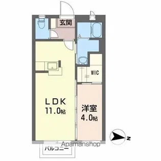 シャーメゾンNⅡ【2階】の間取り