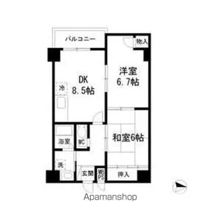 エスペランサ西杉【3階】の間取り