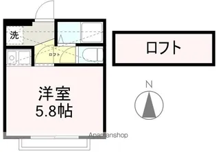 アップルハウスナナミヤ【101号室】の間取り
