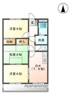 グリーンパーク二木ノ松【2階】の間取り