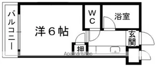 キャッスルマンション【5階】の間取り