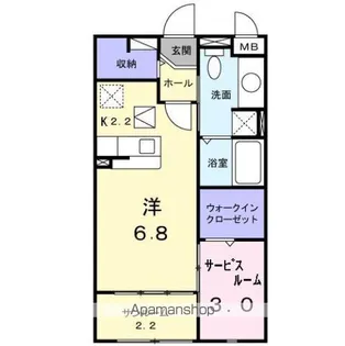 サウス・ボニートⅡ【102号室】の間取り