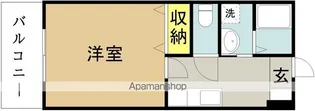 シュール メゾン【202号室】の間取り