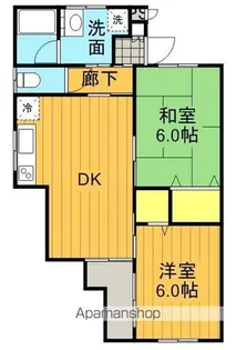 エクレールB【107号室】の間取り