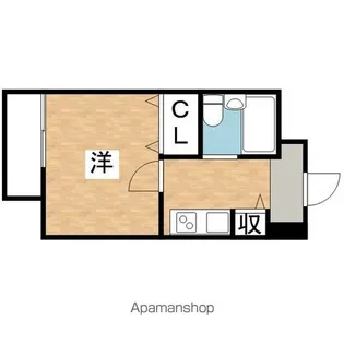 1Kの間取り画像