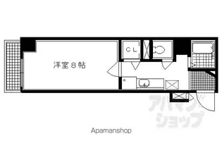 セレッソコート京都御所西【701号室】の間取り