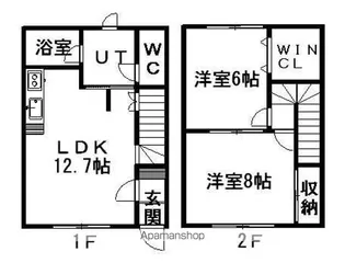 バンブールック【1階】の間取り