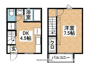 メテオライトⅠ【103号室】の間取り