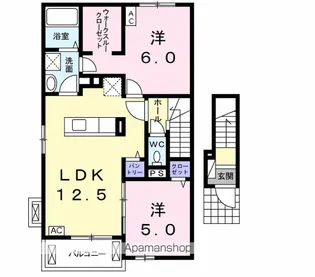 ボンヌ カリテ A【2階】の間取り