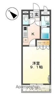 アトランテKJ【102号室】の間取り