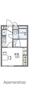 レオパレスレジデンス 磐田【1階】の間取り