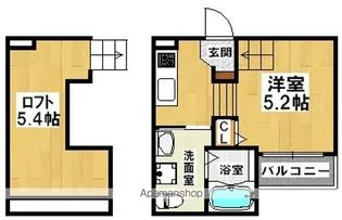 オリュザ【2階】の間取り