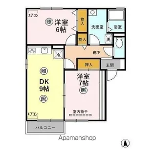 ロイヤルガーデン B【2階】の間取り