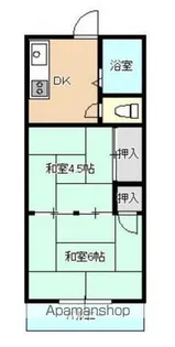 パトリエ新名爪【103号室】の間取り